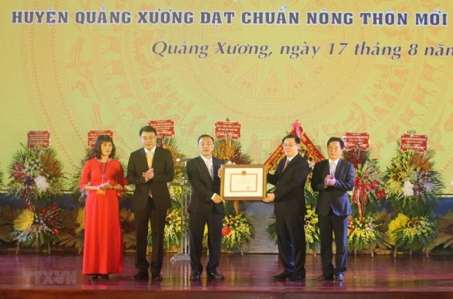 Quang Xuong District Certified New Countryside Standard